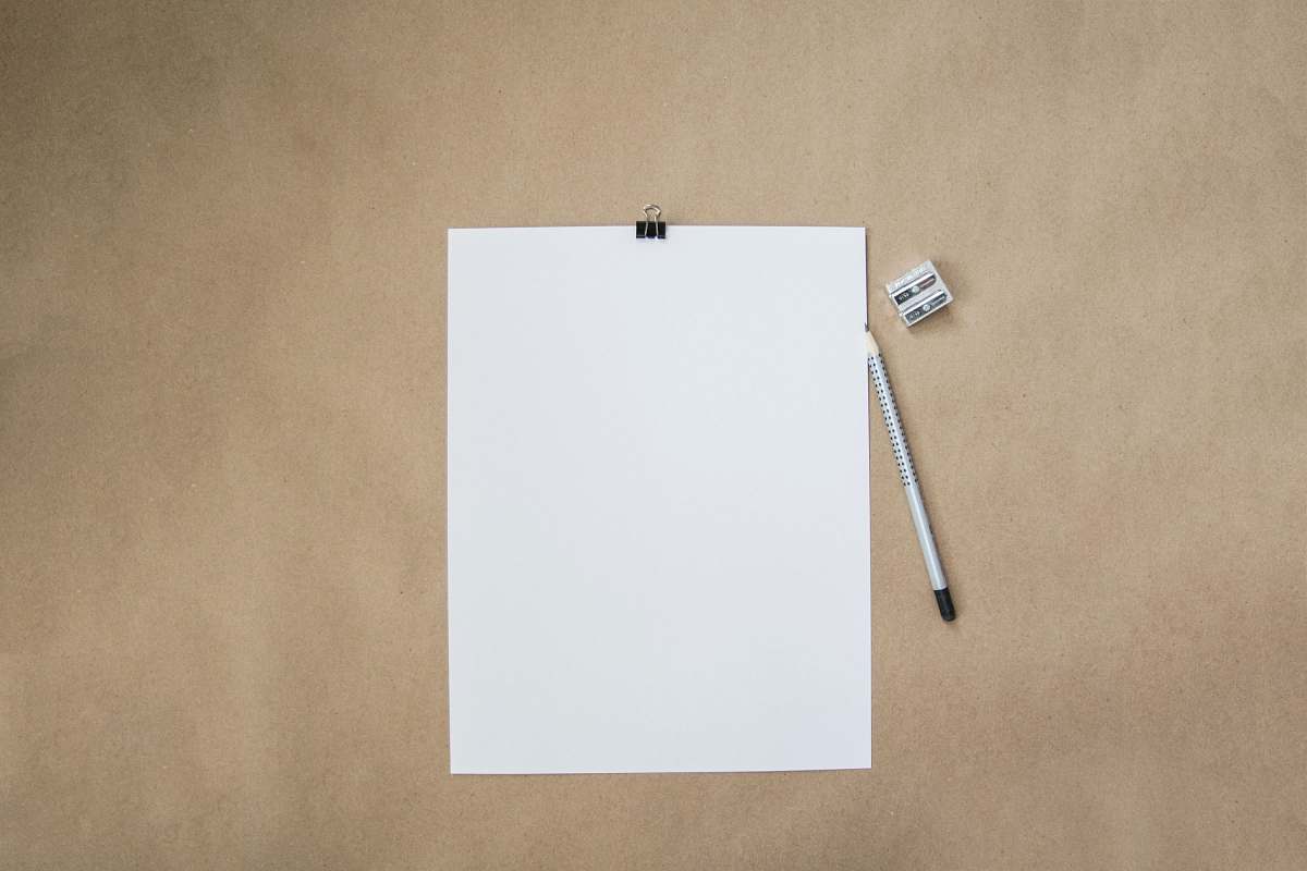 white board white printer paper blank